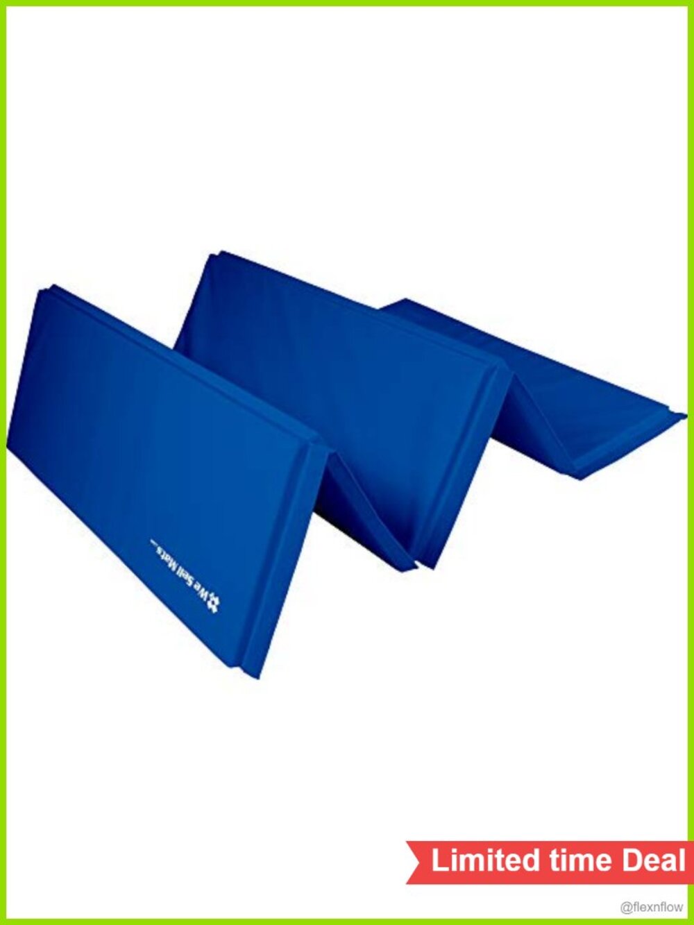 Foldable Gymnastics Tumbling Mat 5x10 ft with Handles for Home Workouts, Yoga,